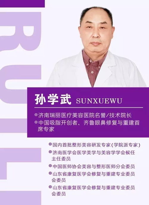 重磅消息 前濟南市中心醫院整形外科奠基人孫學武教授正式加盟濟南瑞麗醫療美容